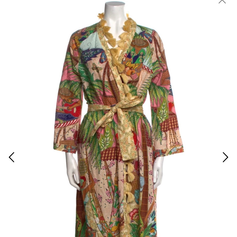 Farm Rio Midi Wrap Dress